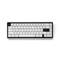 Jeu de Touches PBT Double Moulage Profil Cherry Noir sur Blanc