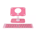 Clavier Bluetooth Pliable avec Support Intégré pour Tablette