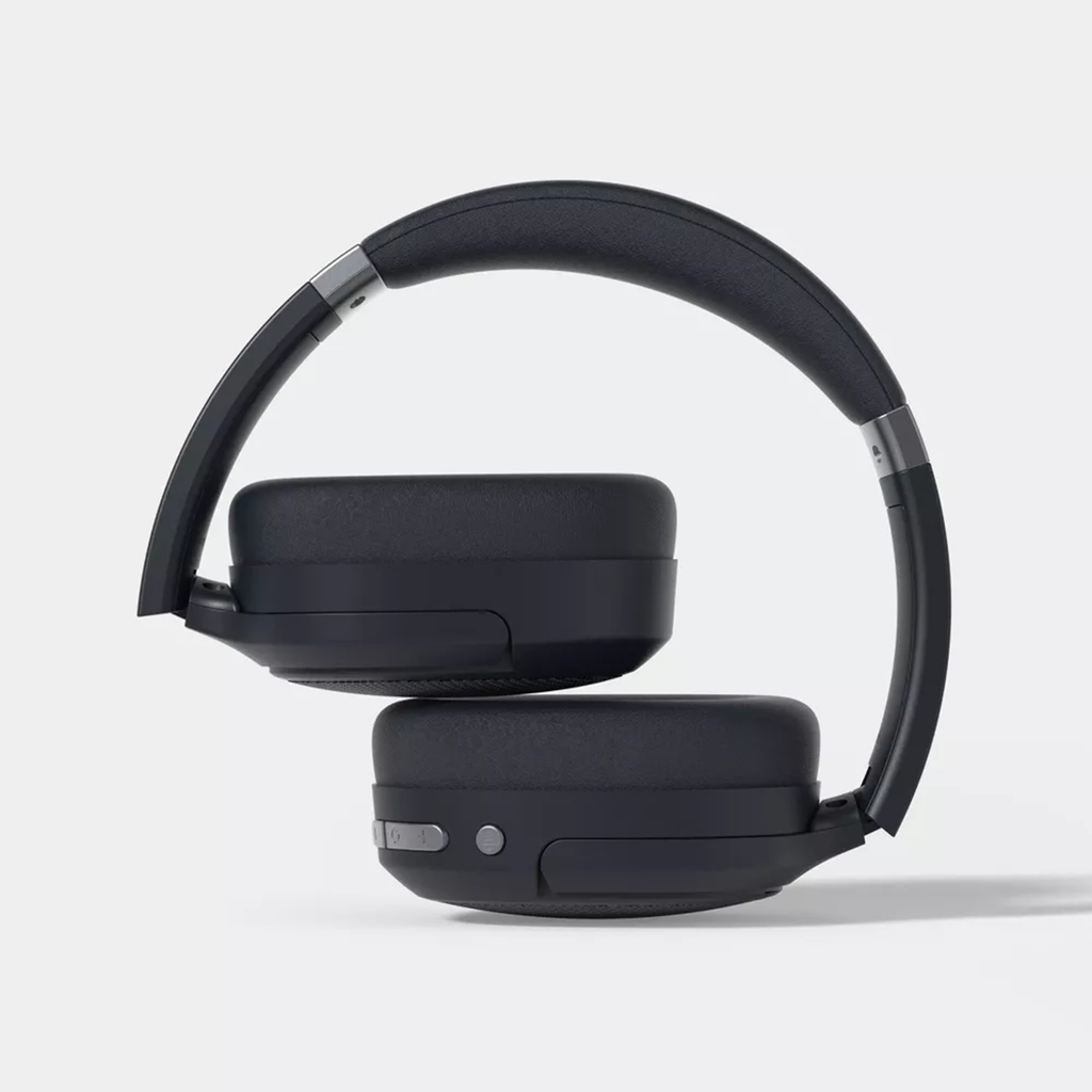 Noir Casque Bluetooth Sans Fil à Réduction de Bruit Active avec Micro et Câble Détachable