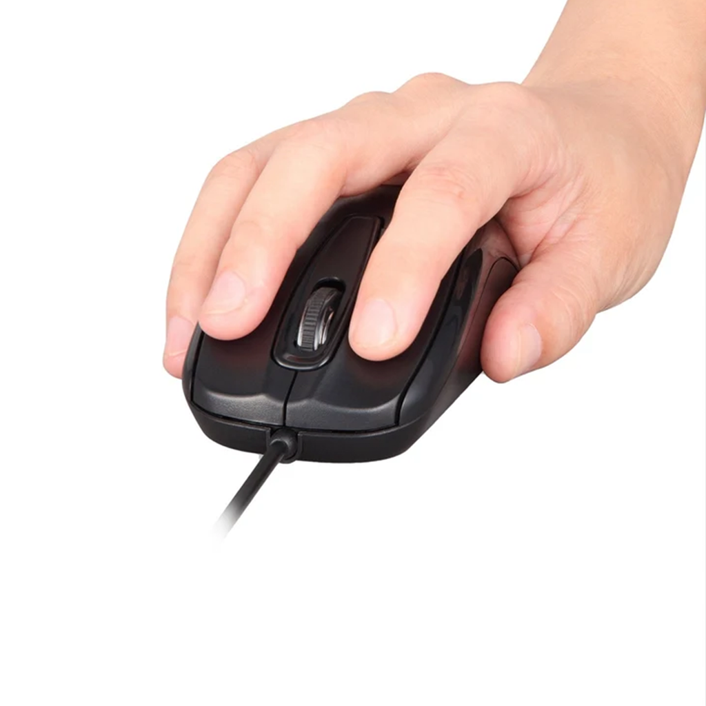 Souris Filaire Pleine Taille 3 Boutons avec Molette Installation Immédiate